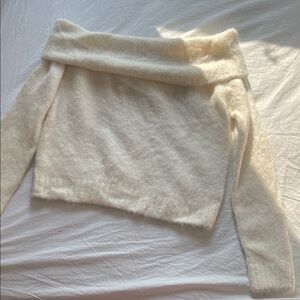 ba&sh Cream Off-Shoulder Sweater